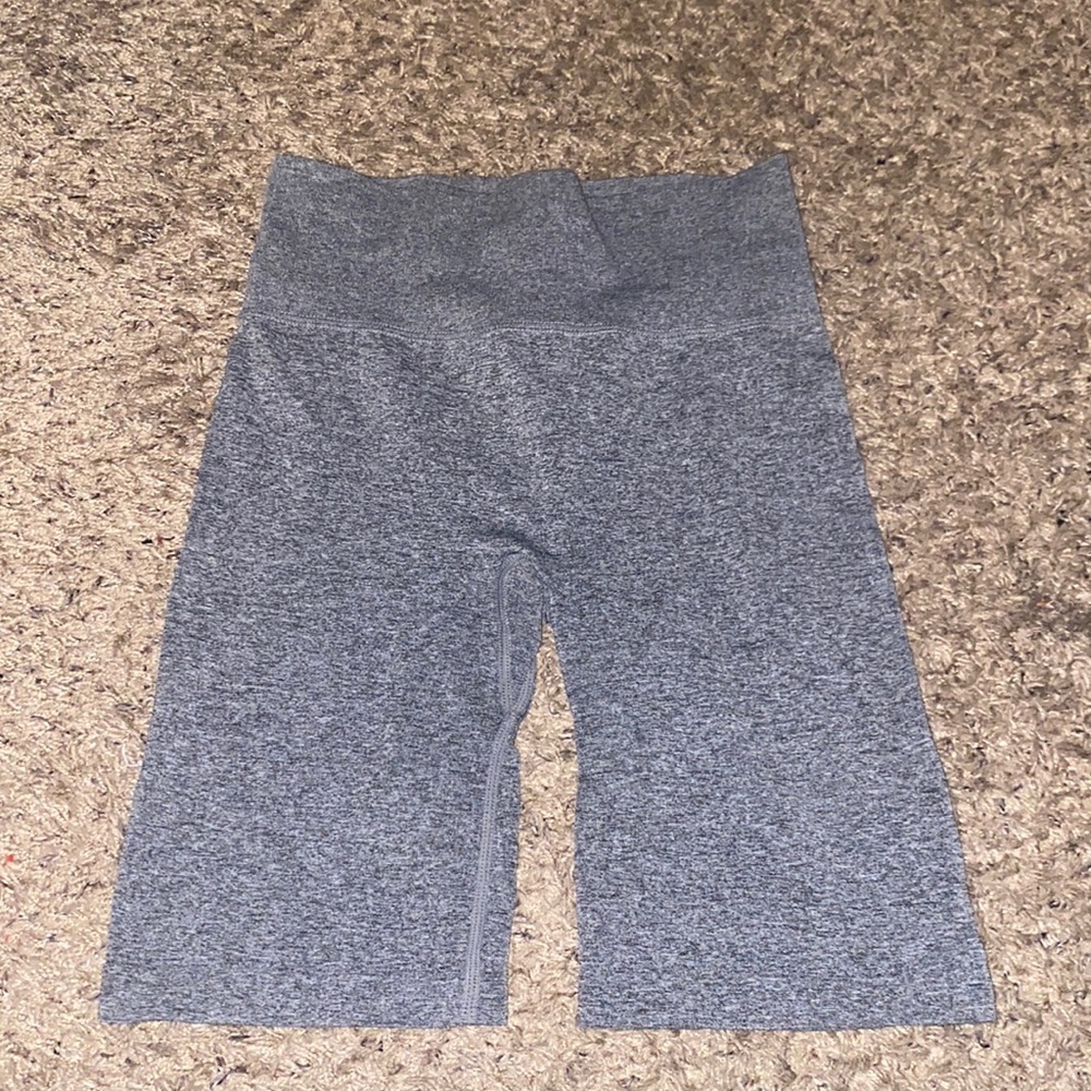Grey biker shorts, size small, stretchy material